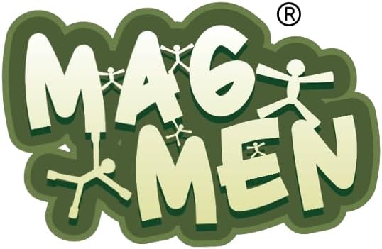 MAGMEN Classic Magnetic Fidget Toy Figures for Kids 3-8, Toddlers & Boys Girls | 10-Piece Solid Set for Travel, Road Trip, Desk & Stocking Stuffer Gifts.