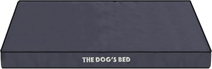 The Dog’s Bed Orthopedic Dog Bed, XL Grey with Black Trim, Waterproof, Supportive Dog Bed with Washable Replaceable Covers