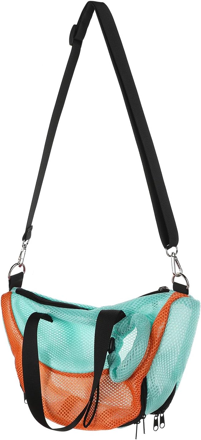 Adjustable Cat Bathing Bag Anti-Bite & Anti-Scratch Bath Washing Mesh Grooming Bag Shoulder Pet Carrier Hands-Free Bag for Small Cats