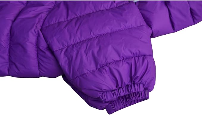 Dog Warm Jacket, 4 Legs Covered Waterproof Windproof Reflective Warm Vest, Zippered Adjustable Outdoor Snow Jacket for Small to XXL Dogs, Purple