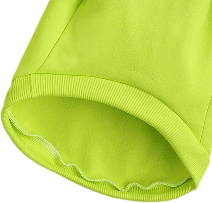 Puppy Sweater for Small Dogs Clothes Warm Winter Cat Clothe Pet Sweatshirt Knitwear Doggie Kitten Clothing, Light Green, Medium