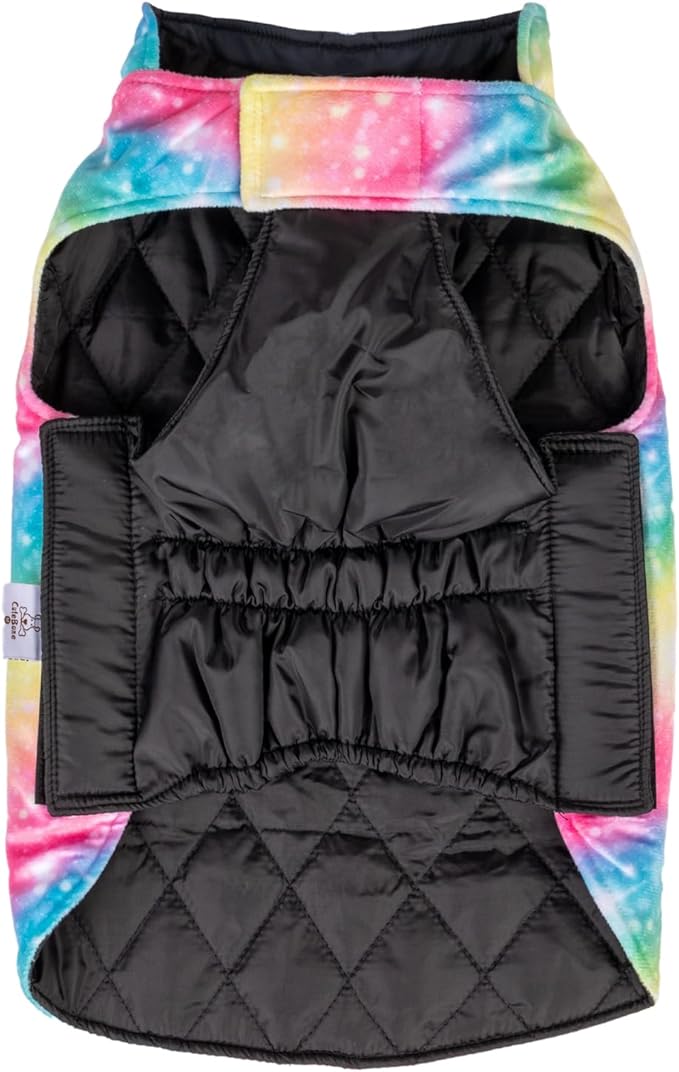 CuteBone Winter Dog Jacket - Waterproof, Windproof, Reversible, Adjustable Cold Weather Coat for Small to Large Dogs - Soft, Thick, with Leash Hole