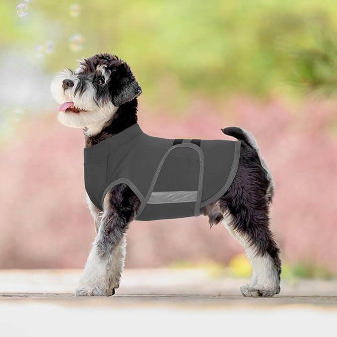 MIGOHI Dog Anxiety Relief Coat,Comfort Anxiety Vest for Dogs,Adjustable Dog Anxiety Calming Wrap for Fireworks,Thunderstorm,Travel,Separation,Anxiety Jacket for Small Dogs,S,Gray