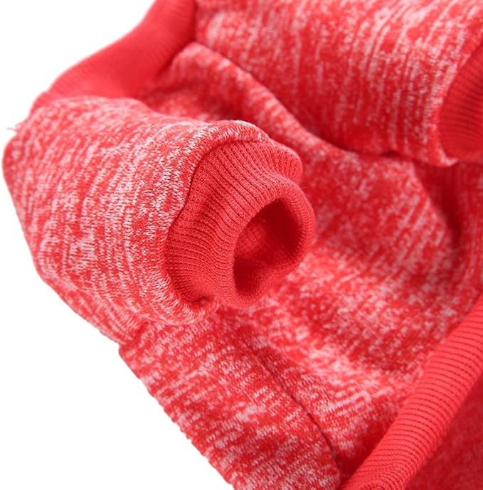 Jecikelon Dog Clothes Dogs Sweater Soft Puppies Clothing Winter Puppy Sweaters Warm Outfit for Dogs Small XXS XS Cat Apparel (Red, XL)