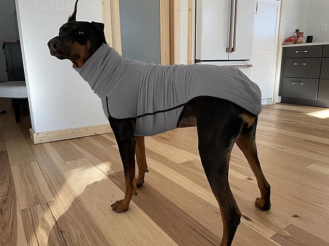 Esobo Fleece Dog Apparel Winter Warm Dog Coat Doggie Turtleneck Cozy Jacket Soft Shirt Vest Stylish Pet Outfits for Small Medium Large Dogs