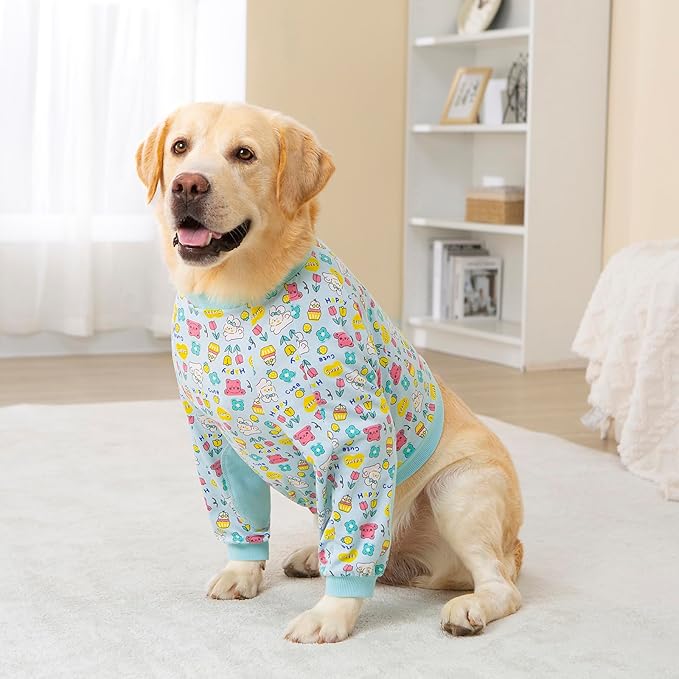 Dog Recovery Shirt for Front Legs, Dog Elbowpads Sleeve Protect Dogs Elbows Arms,Stop Licking Joints After Surgery, Help with Injury Healing Covers The Wound, Cone Alternatives (Blue, 7XL)