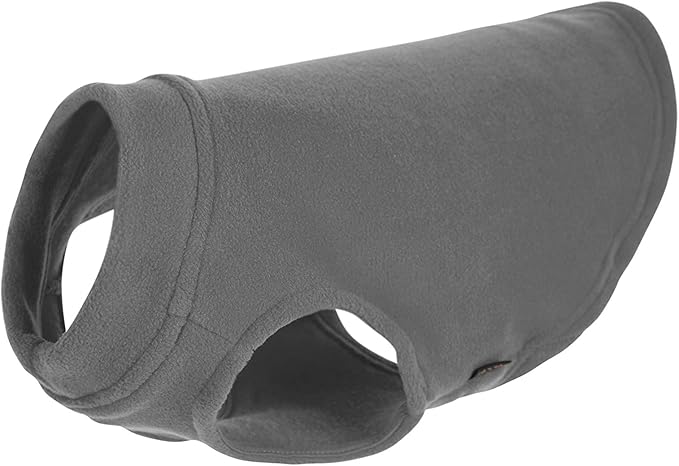 Gooby Stretch Fleece Vest Dog Sweater - Gray, X-Small - Warm Pullover Super Stretchy Fleece Dog Jacket for Small to Large Dogs