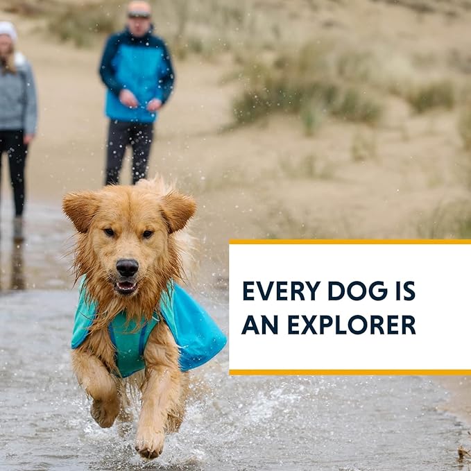 Ruffwear, Sun Shower Dog Raincoat, All-Weather Jacket, Waterproof, Windproof & Lightweight, Mineral Yellow, Large