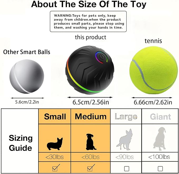 Interactive Dog Toys Dogs Ball,Moving Dog Toy with Touch Activated,Anti Boredom Dog Toys for Small Medium Dogs,Tough Motion Activated Automatic Vibrating Dog Ball,USB Rechargeable(Green)