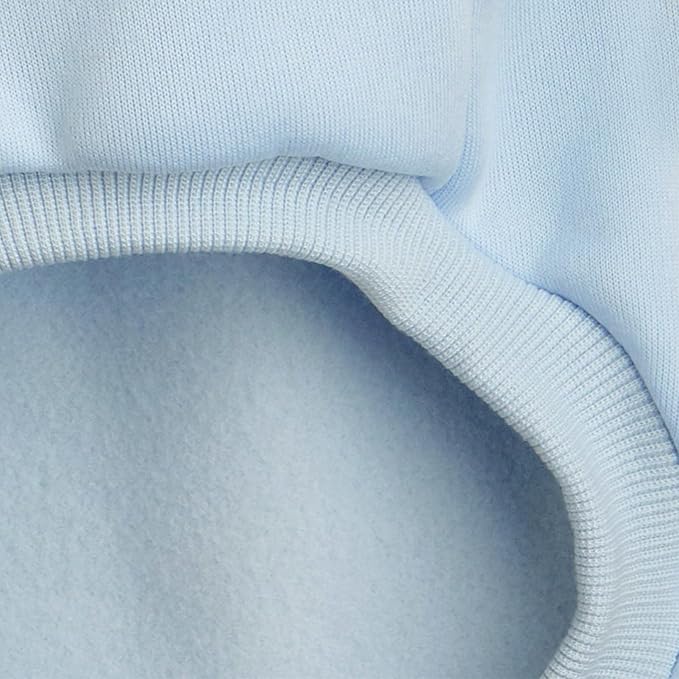 Puppy Sweater for Small Dogs Clothes Warm Winter Cat Clothe Pet Sweatshirt Knitwear Doggie Kitten Clothing, Light Blue, XX-Small