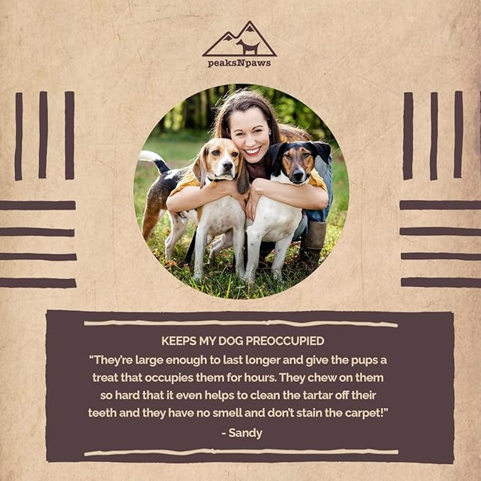peaksNpaws Premium Yak Cheese Dog Treats - Natural Yak Chews from Himalayan Mountains - Grain Free, Lactose Free - Easily Digestible, 100% Eco-Friendly Packaging (3 Lb. Bag)