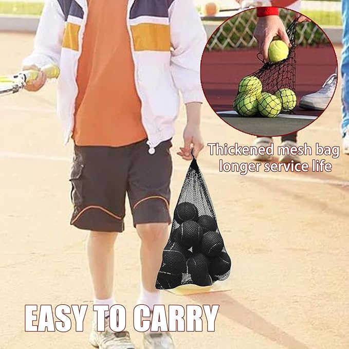 Magicorange Tennis Balls, 12 Pack Advanced Training Tennis Balls Practice Balls, Come with Mesh Bag for Easy Transport, Good for Beginner Training Ball