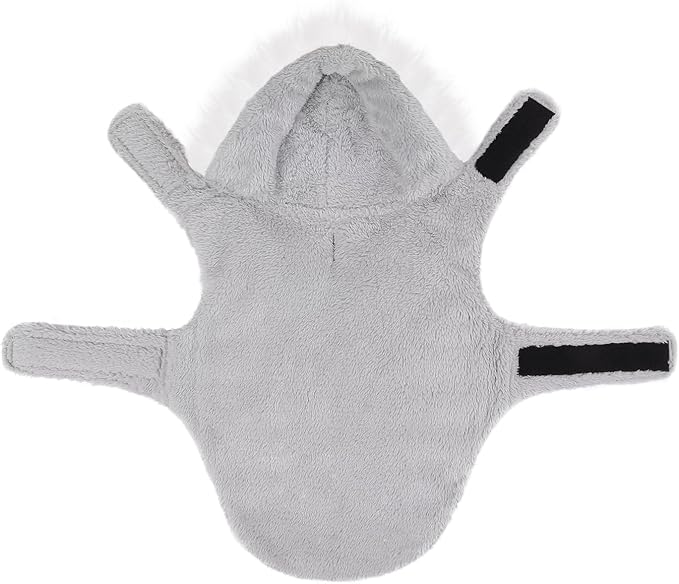 HDE Dog Puffer Jacket Fleece Lined Warm Dog Parka Winter Coat with Harness Hole 90s Colorblock - M