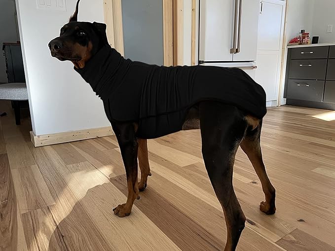 Esobo Fleece Dog Apparel Winter Warm Dog Coat Doggie Turtleneck Cozy Jacket Soft Shirt Vest Stylish Pet Outfits for Small Medium Large Dogs