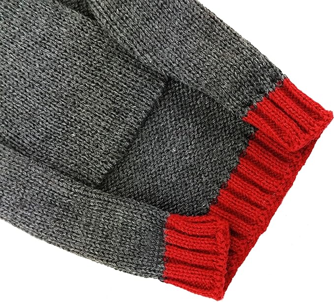 PETCARE Reindeer Christmas Dog Sweater Gray Cat Sweater Vest Cartoon Elk Pet Holiday Dog Clothes Puppy Sweaters for Small Medium Large Dogs Cats Fall Winter Outfits Xmas Dogs Costume,X-Large