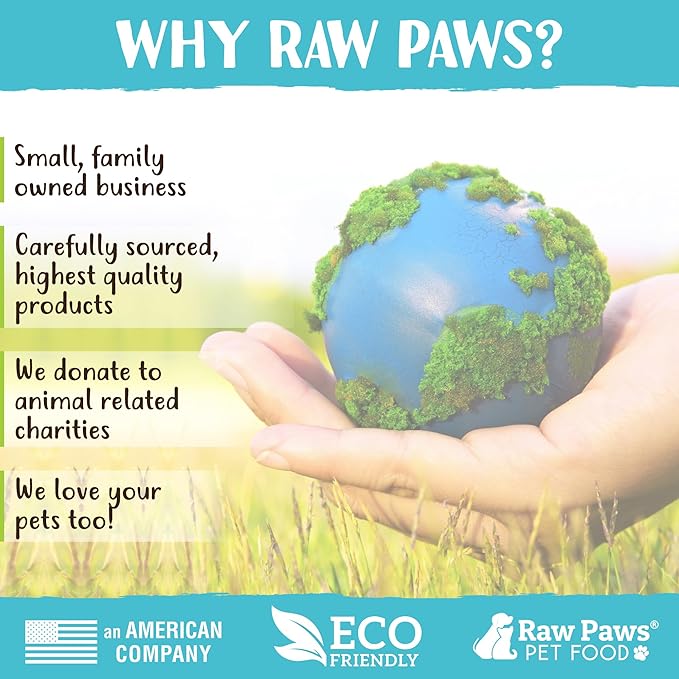 Raw Paws Signature Blend Pet Food for Dog & Cats - Chicken Recipe, 1-lb Rolls (20 Pack) - Fresh Made in USA, Natural Raw Diet Dog Food, Raw Frozen Dog & Cat Food - Meat Roll Dog Food Log