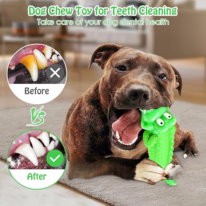 Dog Toys for Aggressive Chewers, Indestructible Toys for Large Dogs, Dog Chew for Large Medium Breed, Super Chewer with Tough Nylon, Gift for Dogs