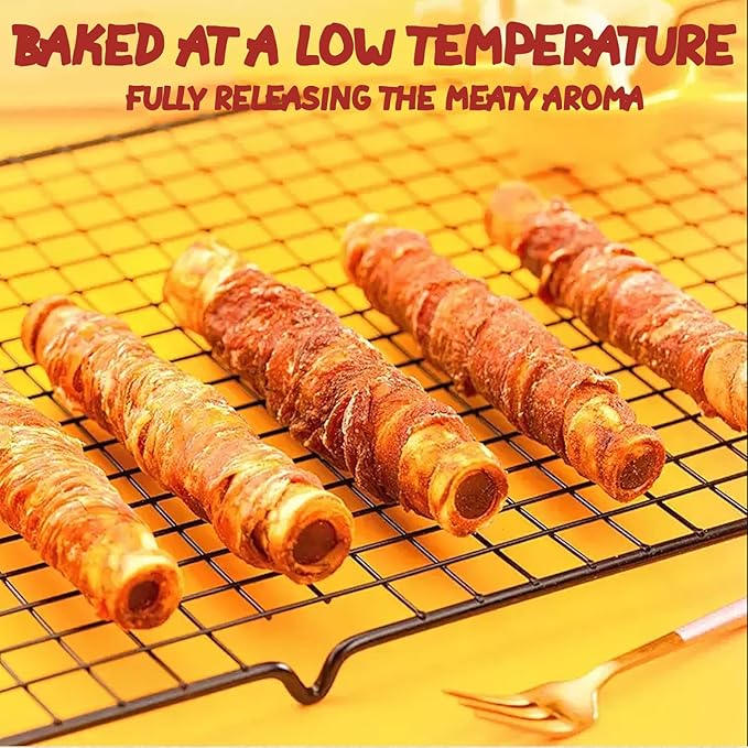 Dog Rawhide Chews, Chicken Wrapped Dog Treats Rawhide Twist Chicken Hide Sticks Natural Ingredients, 7.05oz, for All Breeds