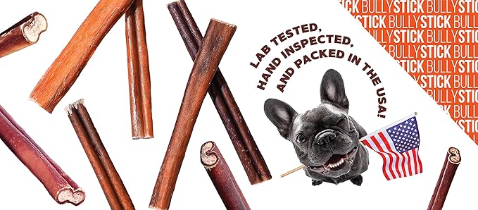 FOODIEPAWS 6 Inch Jumbo Bully Sticks for Dogs, 15 Pack | High Protein, All Natural Grass-Fed Beef Chews | Rawhide-Free, Fully Digestible & Long Lasting Treats | Perfect for Large Dogs