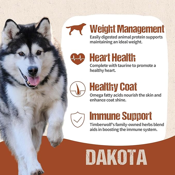 Timberwolf Dakota Buffalo Recipe Dry Dog Food 4lb