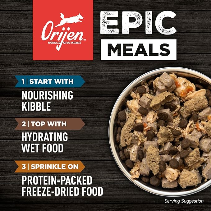 ORIJEN Amazing Grains High Protein Dry Dog Food Regional Red Recipe 4lb Bag