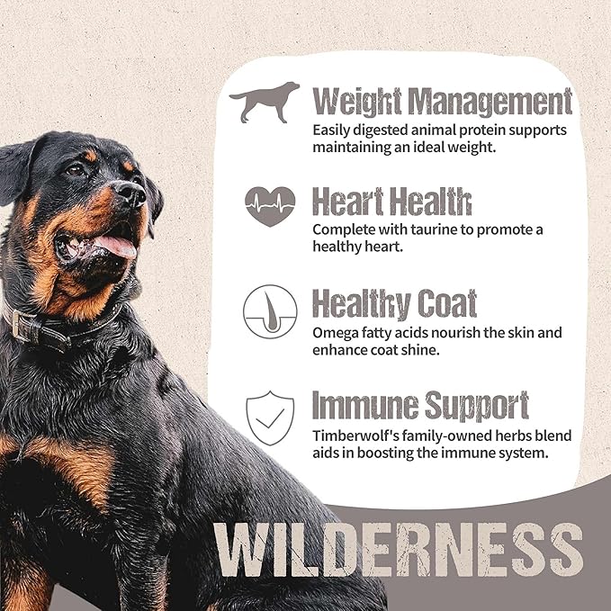 Timberwolf Wilderness Lamb Recipe Dry Dog Food 20lb