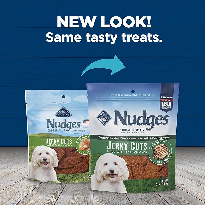 Blue Buffalo Nudges Jerky Cuts Natural Dog Treats Chicken Bag