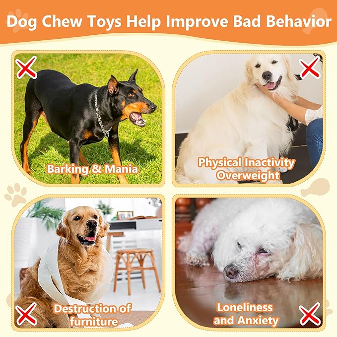 Rubber Chicken Dog Squeaky Toys, Durable Latex Chew Toys for Small Medium Large Size Dogs, Teething Puppy Dogs (3 Pack)