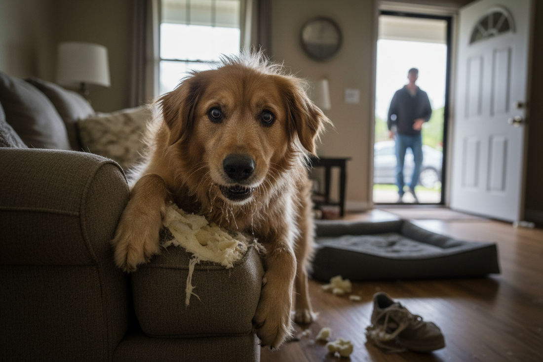 Why Dogs Chew More When Left Alone