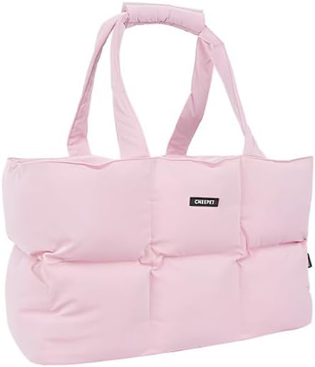 Small Dog Carrier Purse & Cat Tote Bag, Soft-Sided Handbag with Safety Strap, Breathable Mesh, Comfort Carry & Plush Cotton Interior, Lightweight Pet Travel Carrier for Daily Adventures (Pink)
