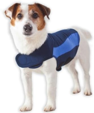 ThunderShirt for Dogs, Small, Blue Polo - Dog Anxiety Relief Calming Vest
