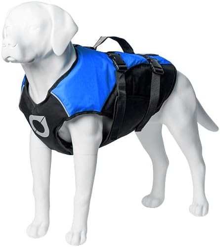 Stunt Puppy Float Doggy Life Jacket, Ergonomic Dog Life Vest for Swimming, Patented Design for Secure Fit, X-Small, Blue