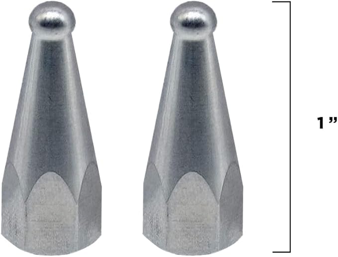 Dogtra Full Titanium Contact Points 1" Set of 2 – Female – Fits Most (Not for X-Series (280X & 1900X), 200iQ, GPS Fence, PATHFINDER2, Smart NoBark) – Hypoallergenic, Lightweight, for Sensitive Skin