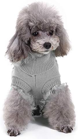 Dog Sweater for Small, Medium, Large Dogs - Warm Winter Classic Turtleneck Pet Clothes Coat for Puppies, Cats - Cute Christmas Sweaters for Girls Boys