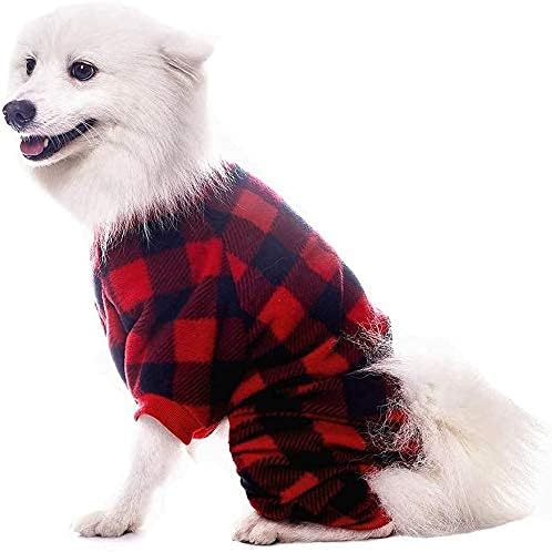 SCENEREAL Dog Pajamas for Small to Large Dogs Soft Pet Sweater Clothes Warm Puppy Onesie Outfits for Doggie Winter Christmas - Dog Jammies Pjs