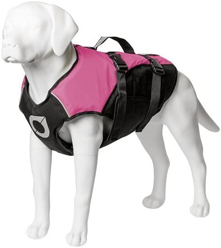Stunt Puppy Float Doggy Life Jacket, Ergonomic Dog Life Vest for Swimming, Patented Design for Secure Fit, Small, Pink