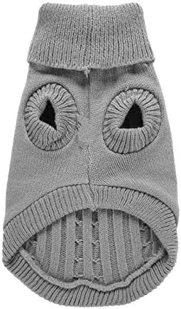 Dog Sweater for Small, Medium, Large Dogs - Warm Winter Turtleneck Pet Clothes for Cats and Puppies - Cute Classic Christmas Coat for Girls and Boys