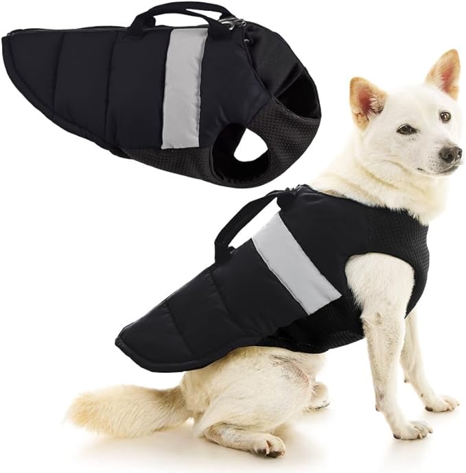 Gooby Padded Vest Lift Dog Harness - Black, Large