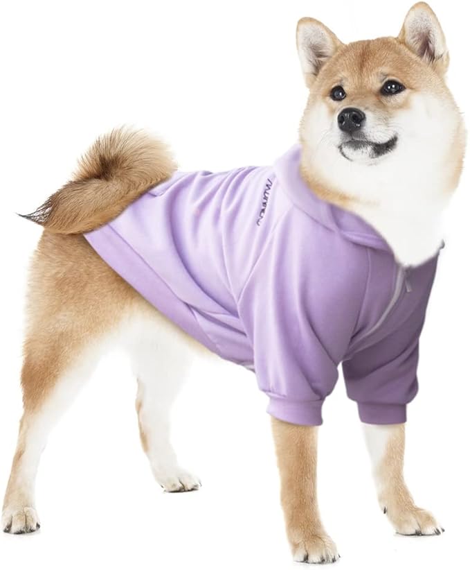 Extra Large Dog Clothes Hoodies Zip Up Sweaters for Big Dogs Alaskan Caucasian Sheepdog Purple 7XL
