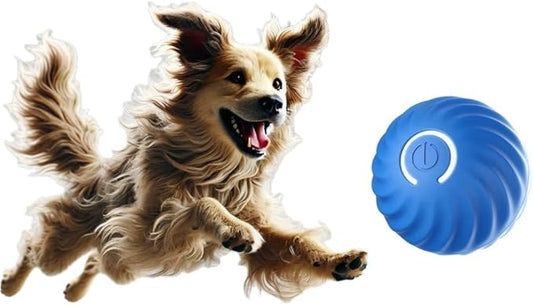 Interactive Dog Ball, Blue 2.2 Inch Electric Dog Toy for Small/Medium Dogs, Automatic Moving Electric Rolling Dog Toy, Ideal Gift for Dog Owners Seeking Interactive Rolling Ball