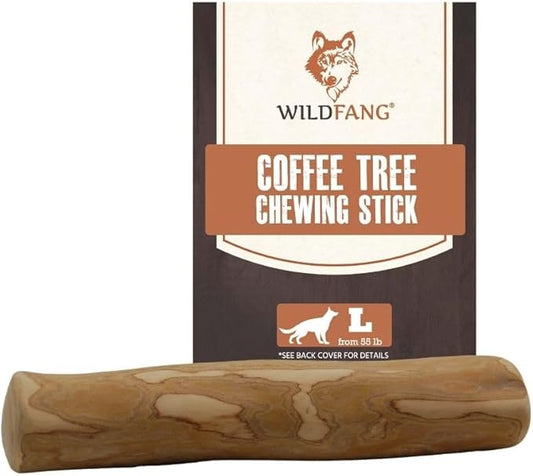 Wildfang® Coffee Wood Dog Chew, Large - Tough Chew Toys for Aggressive Chewers, Dog Teething Toys for Puppies, Training for Chewing Muscles, Coffee Tree Sticks for Large Dogs (55-99 lbs)