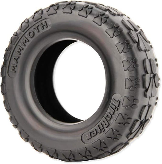Mammoth TireBiterII Natural Rubber Dog Toy - Large 6" | Extreme Chewer Toy for 50-80 lbs Dogs