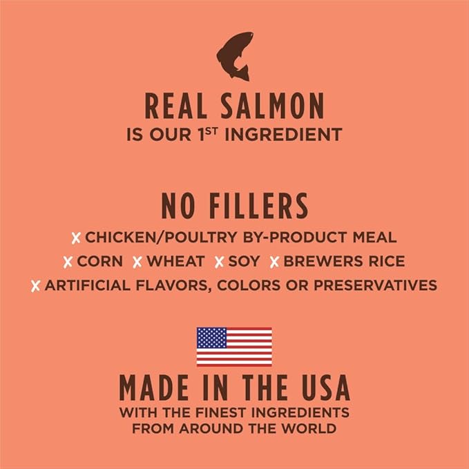 Instinct Be Natural, Natural Dry Dog Food, Raw Coated Kibble - Real Salmon & Brown Rice, 24 lb. Bag
