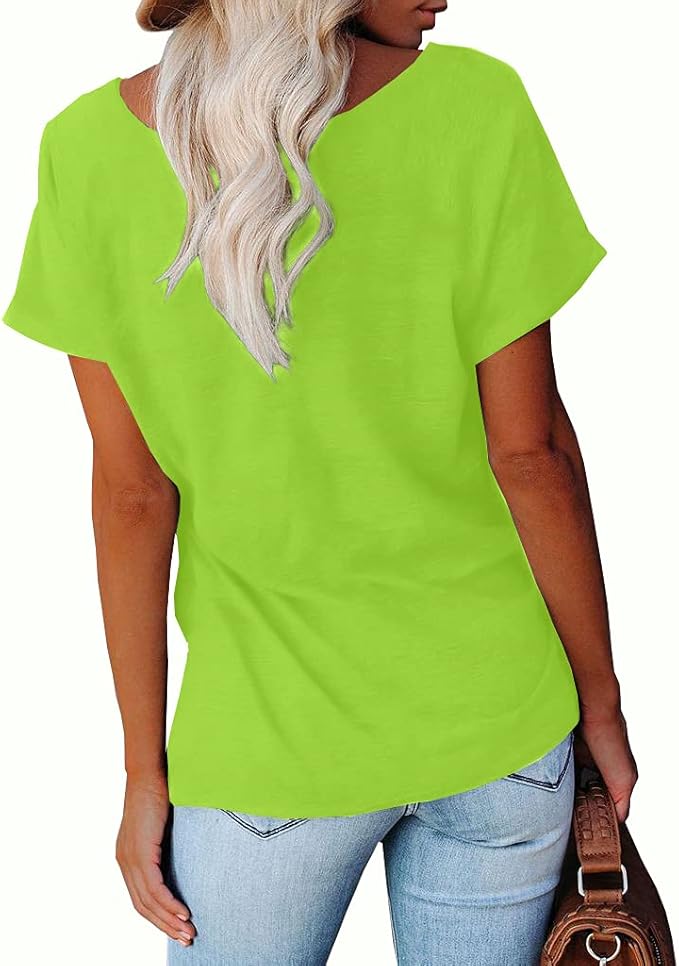 NIUBIA Women's T Shirts Summer Tops Simple Heart Graphic Shirts Sayings Short Sleeve Vacation Casual Blouse Thankful Tee
