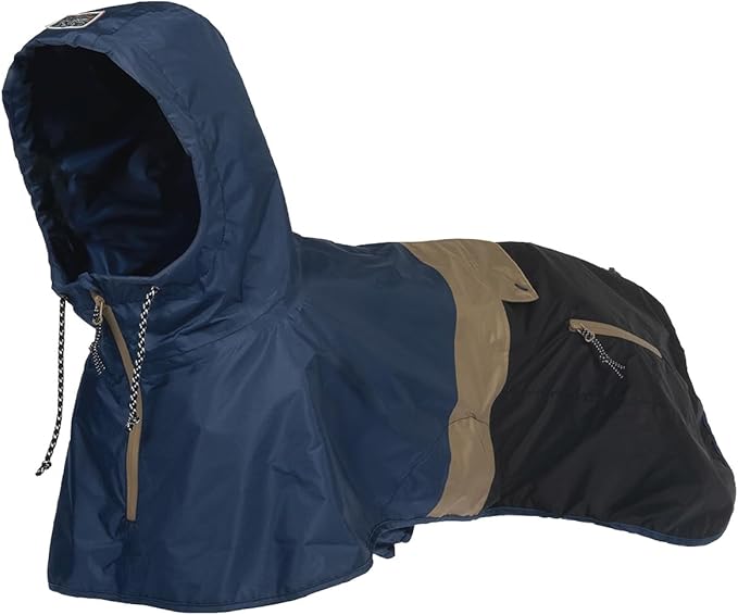 Dog Raincoat with Hood for Medium and Large Dogs - Heavy Rain Resistant Rain Coat for Dogs with 6000mmH2O Waterproof Rating | Lightweight and Adjustable Waterproof Dog Coat | 60 (L)