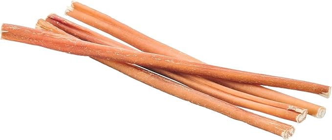 Wild Wolf 12-inch Angus Bully Sticks (8oz.) Healthy, All-Natural, Long-Lasting Dog Chew Bones - Low Odor - Mixed Thickness - Lab-Tested, Hand-Inspected and Packed with Love in The USA