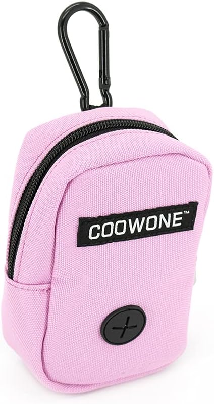 COOWONE Dog Treat Pouch with Clip, Treat Pouches for Pet Training, Small Dog Treat Container Treat Bag for Leash, Waterproof Dog Treat Bag, Hands-free Training Pouch
