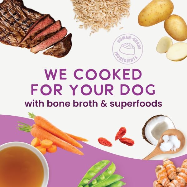 Health Extension Gently Cooked Beef & Potato Dog Food, Human-Grade and Shelf-Stable with Superfoods, Supports Digestion, Immunity, Skin & Coat, 3 oz Pouch (Pack of 20)