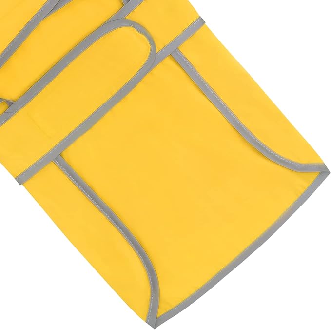 HDE Dog Raincoat with Clear Hood Rain Jacket Poncho for Small Medium Large Dogs Yellow - XL