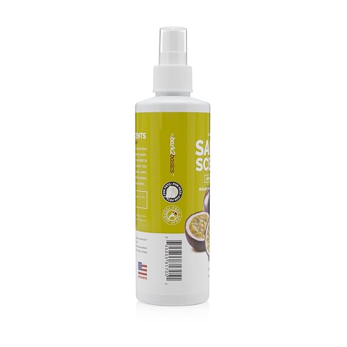 Bark2Basics Salon Scents Pet Grooming Cologne - 8 oz, Natural Professional Groomer Perfume for Dogs and Cats, Long Lasting, Deodorizing, Conditioning (Passion Fruit)